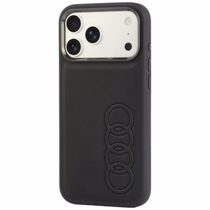 Audi TT sintētiskās ādas vāciņš modelim iPhone 18 Pro Max / 17 Pro Max, saderīgs ar MagSafe – melns