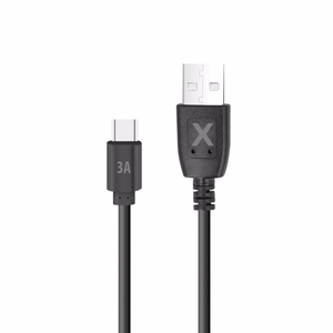 Maxlife kabelis USB - USB-C 0,5 m 3A melns