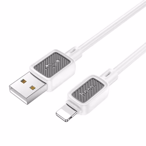 Кабель USB A to Lightning Hoco 2,4A 1 m X108 белый