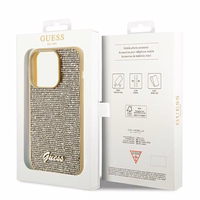 Guess Disco Metal Script viedtālruņa apvalks iPhone 14 Pro Max – zelta