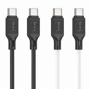 Cable USB C to USB C Hoco 3A 60W 1 m X90 black