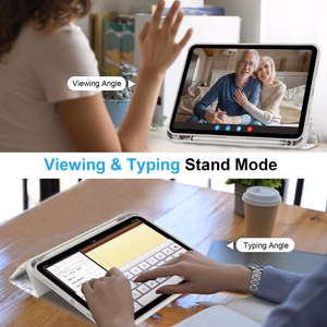 Tech-Protect SC Pen apvalks iPad 10.9" 2022 (10. gen.) / 11" 2025 (11. gen.) - margrietiņas ar lapām