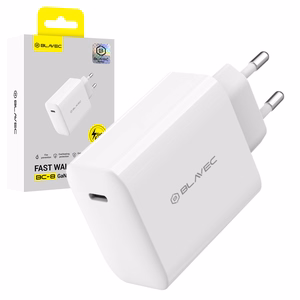Blavec sienas lādētājs BC-8 GaN4 - Type C - PD QC 65W 3A (TCBC8G4-CW653A) balts