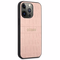 Guess Croco Strap Collection viedtālruņa apvalks iPhone 13 Pro / 13 6.1" - rozā