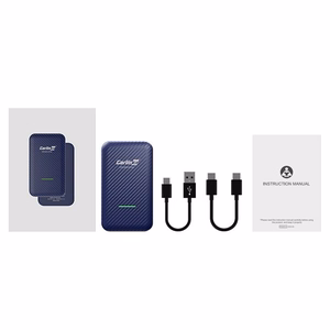 Carlinkit CP2A bezvadu adapteris Apple Carplay/Android Auto (zils)