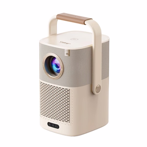 Yaber T2 Plus GTV 1080p 450 ANSI multivides projektors ar akumulatoru, Google TV, JBL un Dolby Audio, bēšs