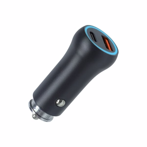 Setty automašīnas lādētājs USB-A + USB-C 20W CC-AC-201 melns