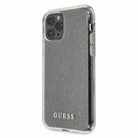 Guess GUHCN58PCGLSI iPhone 11 Pro sudrabains kietais apvalks Glitter