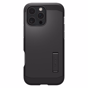 Spigen Tough Armor Magnētiskais viedtālruņa apvalks ar statīvu iPhone 16 Pro - melns