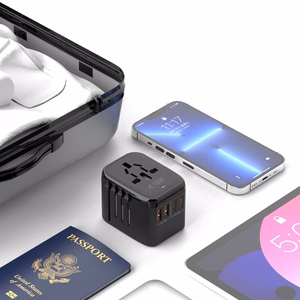 Tech-Protect TA200 EU / UK / US / AU adapteris - melns