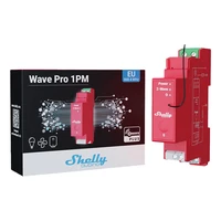 Shelly Qubino Pro 1PM DIN sliedes relejs, 1 kanāls, Z-Wave (jaudas mērīšana)