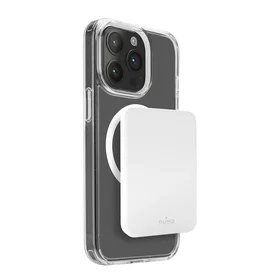 Puro Slim Power Mag 4200mAh Portatīvais lādētājs ar Magnētisko USB-C - Balta