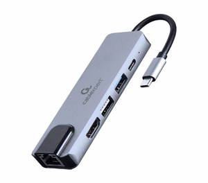 Gembird USB-C uz HDMI/USB3 5in1 adapteris
