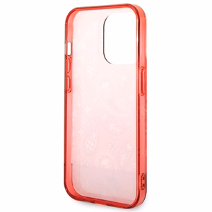 Guess GUHCP14LHGBNHR iPhone 14 Pro 6.1" sarkans/sarkans cietais apvalks Bandana Paisley