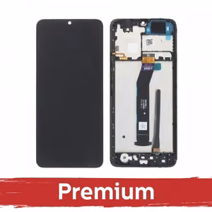 LCD Displejs Xiaomi Redmi A3 Melns ar rāmi OEM