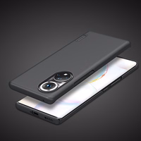 Nillkin Super Frosted Shield pastiprināts viedtālruņa apvalks Honor 50 Pro melns