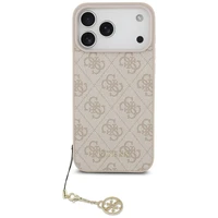 Guess 4G Charms Collection MagSafe viedtālruņa apvalks iPhone 17 Pro Max - rozā