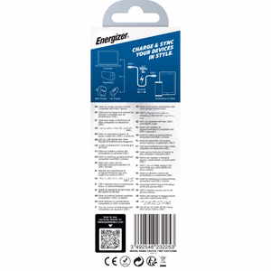 Energizer Ultimate C541CKBK USB-C–USB-C uzlādes un datu kabelis, 2 m, 100 W, melns