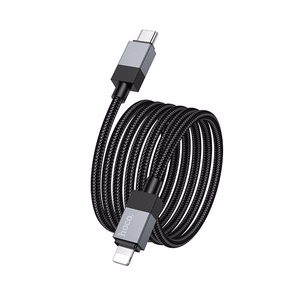 Кабель USB C – Lightning Hoco PD 27W 1 m X110 черный