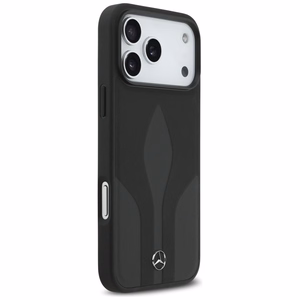 Mercedes Leather The Move MagSafe Чехол для iPhone 17 Pro Max - чёрный