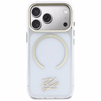 Karl Lagerfeld IML KL Script Logo MagSafe Maciņš for iPhone 17 Pro - Clear