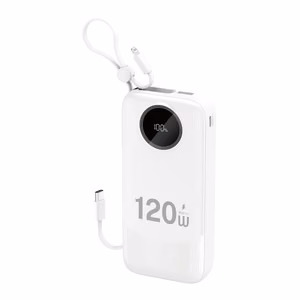 Dudao K13Pro 20000mAh внешний аккумулятор со встроенным кабелем - Белый