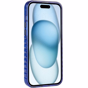 Audi IML Magnētiskais apvalks viedtālrunim iPhone 15 Plus/14 Plus ar lielu logotipu - zils
