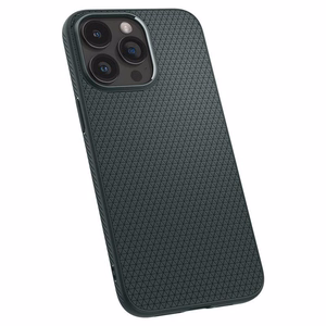 Spigen Liquid Air iPhone 15 Pro Max viedtālruņa apvalks - tumši zaļš