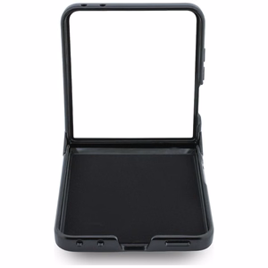 Melns Karl Lagerfeld Saffiano Karl & Choupette Pin vāciņš Samsung Galaxy Z Flip8 tālrunim