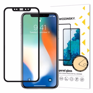 Wozinsky pilnas līmes rūdītais stikls iPhone 11 Pro Max / iPhone XS Max - ar melnu rāmi