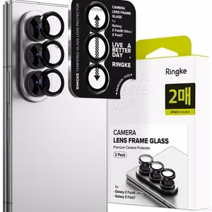 Ringke kameras rāmja aizsargs modelim Samsung Galaxy Z Fold 7/8 Ultra, 2 gab. – melns