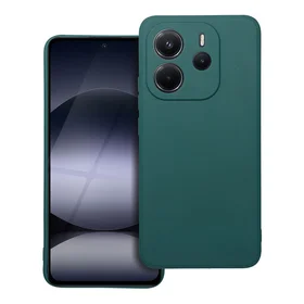 Matēts viedtālruņa apvalks XIAOMI Redmi Note 14 4G (GLOBAL - 164,84mm x 78,15mm x 8,16mm) tumši zaļš