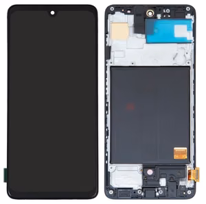 LCD screen Samsung A515 A51 2020 ar touch screen un frame Melns original (used Grade A)