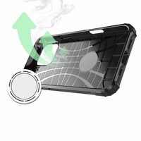 Hybrid Armor viedtālruņa apvalks iPhone 16 Pro Max - melns