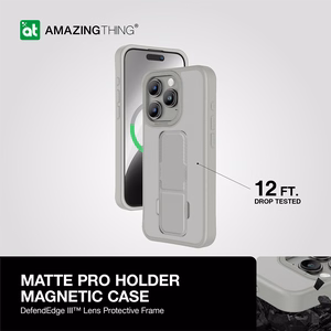 Amazing Thing Matte Pro Mag Case 12FT IP156.7PMPGY for Iphone 15 Pro Max titanium