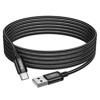 Kabelis USB-A uz USB-C Hoco 3A 3 m X91 melns