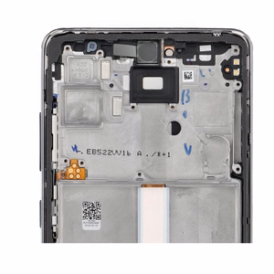 FIXCELL AMOLED LCD displejs ar rāmi SAMSUNG A52 4G/5G, melns (mainīts stikls)