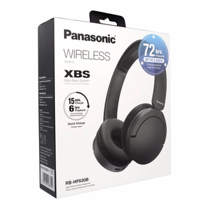 Melnas bezvadu austiņas PANASONIC RB-HF630BE-K ar ENC