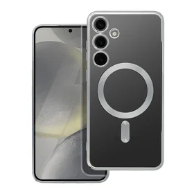 ELECTRO MAG COVER magnētiskais viedtālruņa apvalks, savietojams ar MagSafe, paredzēts SAMSUNG S24 Plus, sudraba