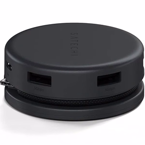 Adapteris HUB 7in1 USB C Satechi Multiport ST-POTG7C pusnakts melns