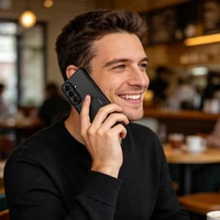 Tech-Protect MagFlex MagSafe Maciņš for Samsung Galaxy A37 5G - Clear melns