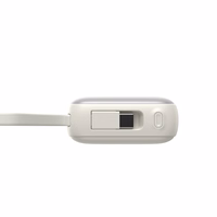 Joyroom JR-PBF27 10000mAh 22.5W portatīvais lādētājs ar iebūvētiem USB-C un Lightning kabeļiem - balta