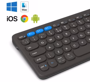 ZAGG Pro tastatūra vidēja izmēra-Charcoal-Nordic (bezvadu uzlāde uz paliktņa)