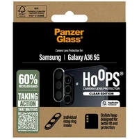 PanzerGlass Hoops rūdītā stikla lēcas aizsargs Samsung Galaxy A36 5G - caurspīdīgs