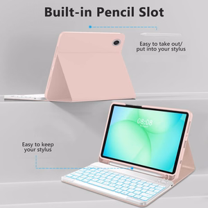 Tech-Protect SC Pen macins priekš Samsung Galaxy Tab A9 / A11 8.7 X110 / X115 / X133 / X135 - Roza