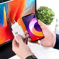 BLUE STAR ceļojumu lādētājs Type C + kabelis Type C uz Lightning PD QC4.0 3A 18W TFK-TC-1099C balts