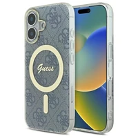 Guess IML 4G MagSafe viedtālruņa apvalks iPhone 16 - zils