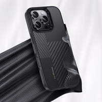 Benks Montage magnētiskais Armor Pro Kevlar viedtālruņa apvalks ar metāla rāmi 600D+1500D Iphone 16 Plus melns