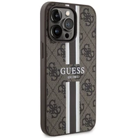 Guess GUHMP13XP4RPSW iPhone 13 Pro Max 6.7" brūns/brūns cietais apvalks 4G Printed Stripes MagSafe
