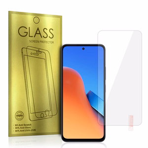Grūdētais stikls (m) zeltains paredzēts XIAOMI REDMI 12/REDMI 13 (bez pirkstu nospiedumu atslēgšanas)